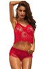 Red Dreamer Cami Knicker Lingerie Set