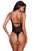 Black Triangle Lace Bodysuit