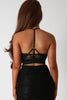 Mayah Black And Nude Harness Style Bralet