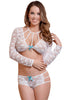 White Lacy Caged Beauty Lingerie Set
