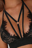 Mayah Black And Nude Harness Style Bralet