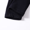 Black Ribbed Knit Long Sleeves Bodysuit
