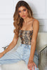 Snake Print Spaghetti Straps Bodysuit