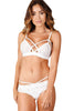 White Strappy Harness Bralette Bra