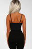 Black Lace Panelled Bodysuit