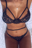 Black Lace Bra Lingerie Set