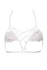 White Half Cups of Halter Lace Bralette