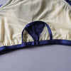 Blue Sheer Lace Mesh Cutout 2pcs Conjunto de lencería