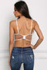 White Lace Caged Scallop Bralette