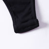 Black Ribbed Knit Button Up Tank Bodysuit