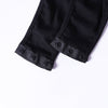 Black Ribbed Knit Button Up Tank Bodysuit