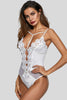 White Lingerie Lace Bodysuit