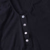 Black Ribbed Knit Long Sleeves Bodysuit