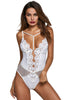 White Lingerie Lace Bodysuit