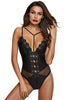 Black Lingerie Lace Bodysuit