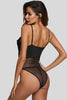 Black Lingerie Lace Bodysuit