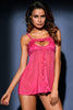 Rosy Heart Cut out Bust Babydoll with G-string